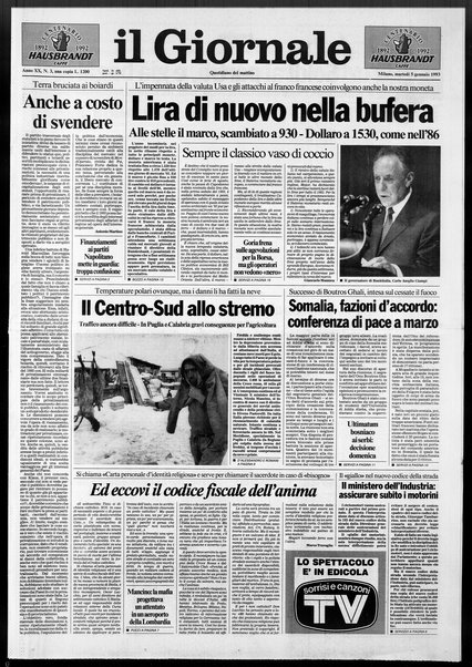 Il giornale : quotidiano del mattino